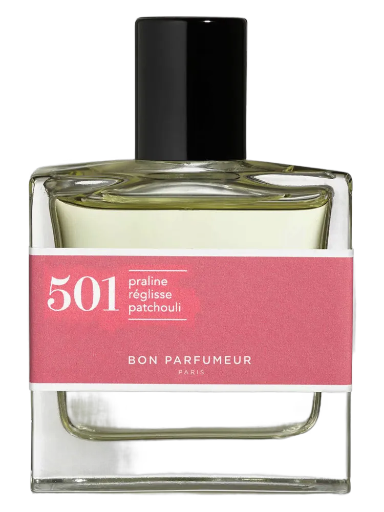 501 praline, licorice, patchouli